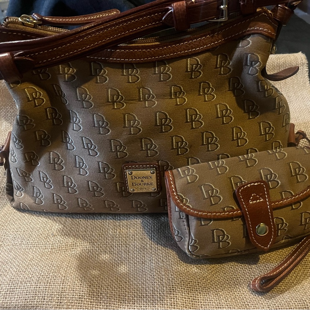 Dooney & Bourke Brown Anniversary Shoulder Bag Set